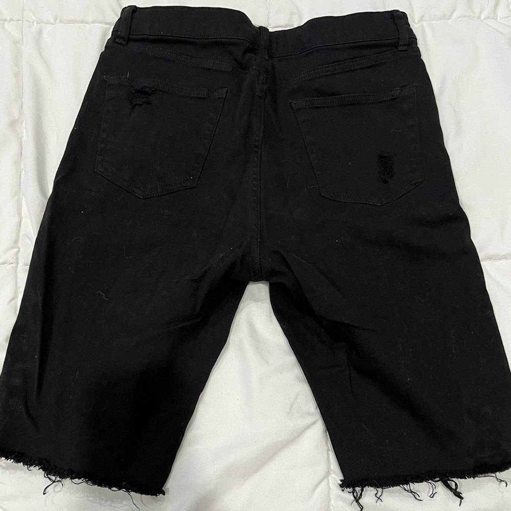 Women’s Black Denim Shorts